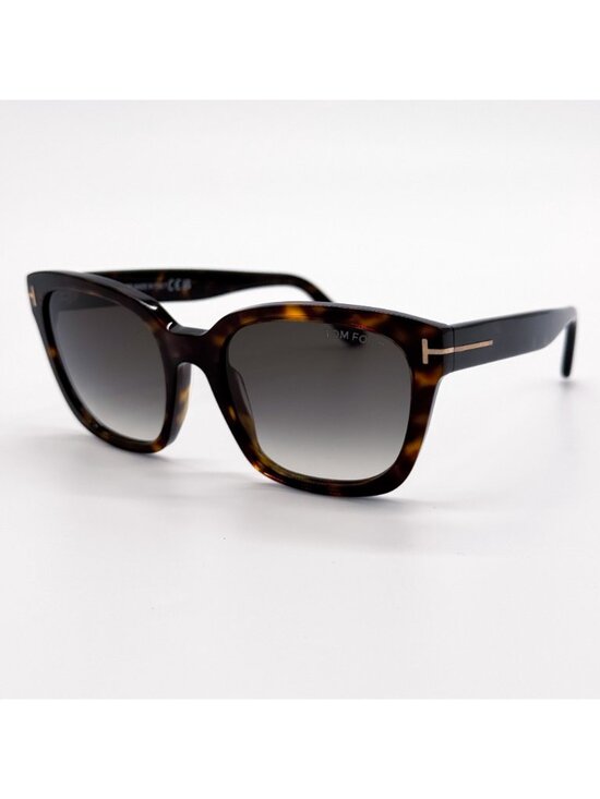 NEW TOM FORD HAYLAY SUNGLASSES TF1216 52B SQUARE HAVANA WOMEN EYEWEAR FT1216
